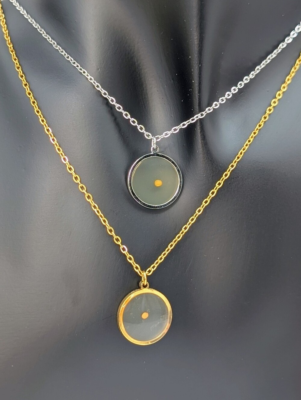 Mustard Seed Inspirational Pendant Necklace Gold/Silver Stainless Steel